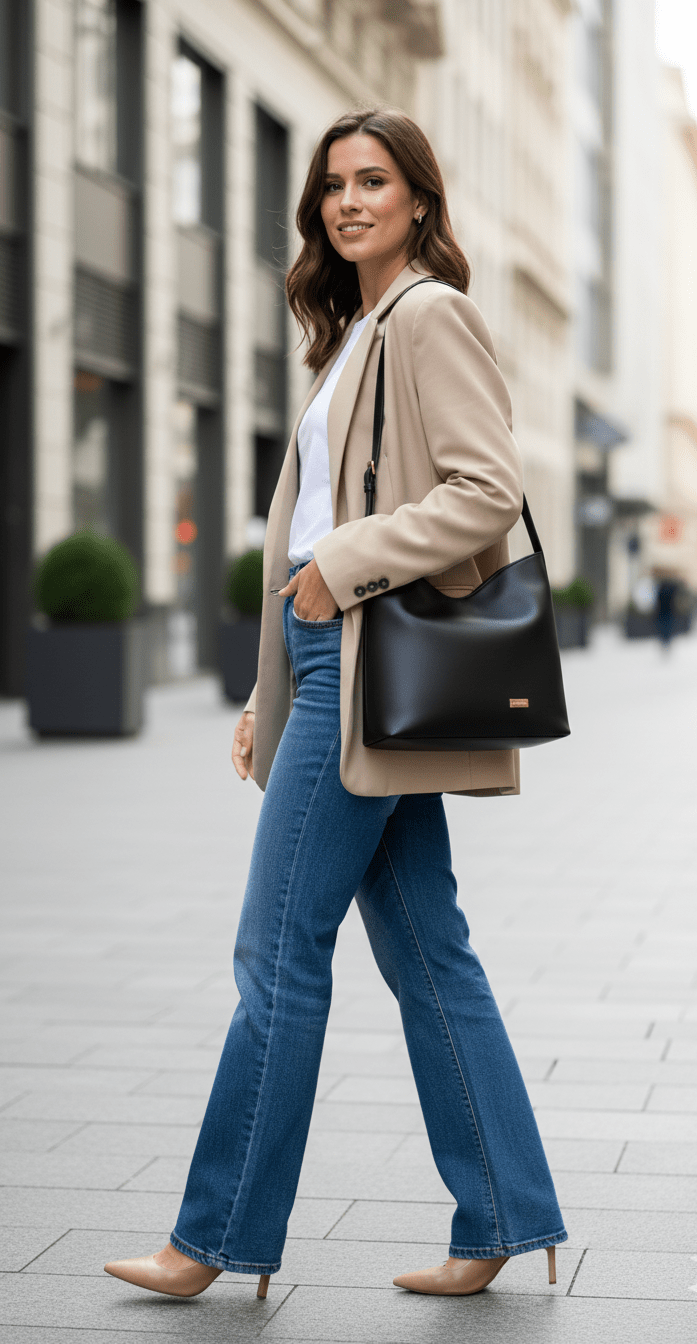 Bolsa Ibiza em Couro Preta