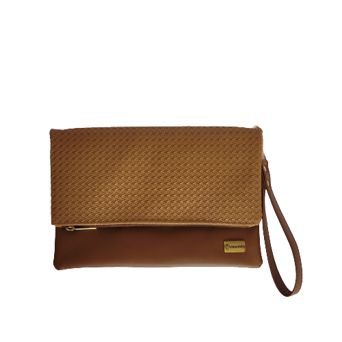 Bolsa Transversal Clutch Trice Caramelo