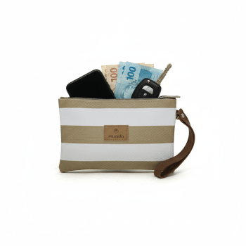 Carteirinha de Mão Listra Nude