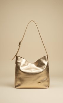 Bolsa Ibiza em Couro Dourada Bolsa Ibiza em Couro Dourada