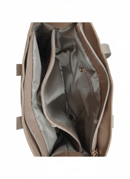 Bolsa Mônaco em Couro Nude