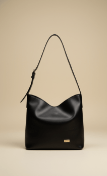 Bolsa Ibiza em Couro Preta