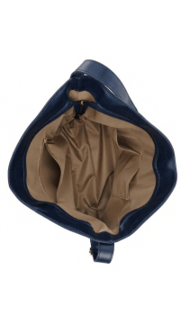 Bolsa Ibiza em Couro Azul Marinho