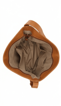 Bolsa Ibiza em Couro Caramelo