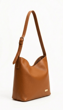 Bolsa Ibiza em Couro Caramelo