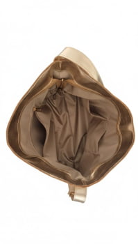 Bolsa Ibiza em Couro Dourada