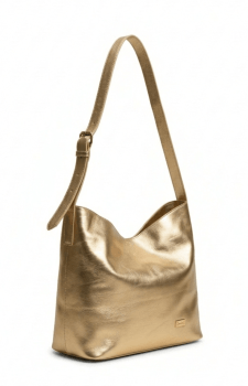 Bolsa Ibiza em Couro Dourada