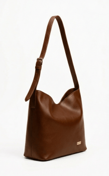 Bolsa Ibiza em Couro Marrom