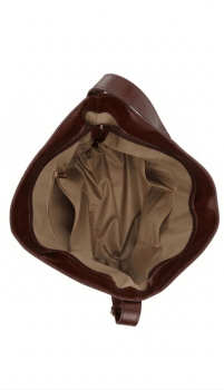 Bolsa Ibiza em Couro Marrom