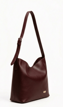 Bolsa Ibiza em Couro Marsala