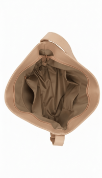 Bolsa Ibiza em Couro Nude