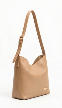 Bolsa Ibiza em Couro Nude