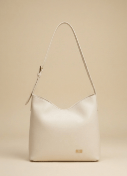 Bolsa Ibiza em Couro Off White