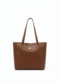 Bolsa Mônaco em Couro Marrom