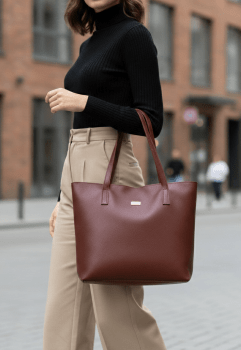 Bolsa Mônaco em Couro Marsala