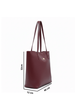 Bolsa Mônaco em Couro Marsala