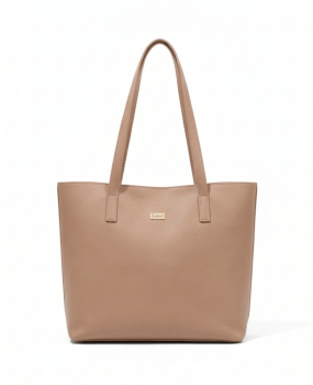 Bolsa Mônaco em Couro Nude Bolsa Mônaco em Couro Nude