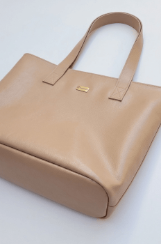 Bolsa Mônaco em Couro Nude