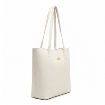 Bolsa Mônaco em Couro Off White