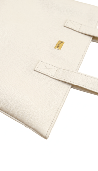 Bolsa Mônaco em Couro Off White