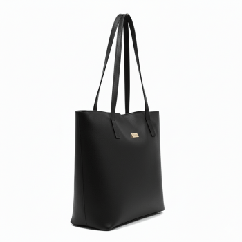 Bolsa Mônaco em Couro Preta