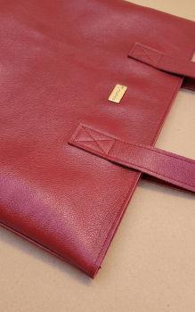Bolsa Mônaco em Couro Vermelha