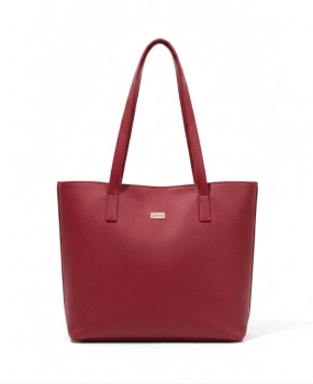 Bolsa Mônaco em Couro Vermelha
