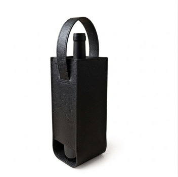 Porta Vinho em Couro Legitimo 