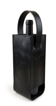 Porta Vinho em Couro Legitimo 