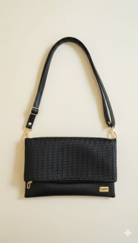 Bolsa Transversal Clutch Trice Preta