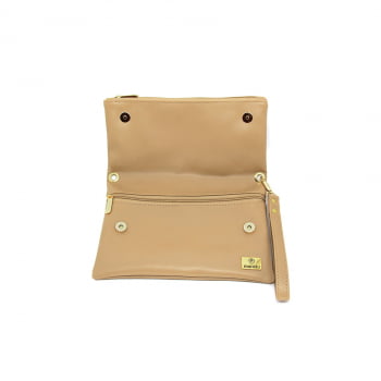 Bolsa Transversal Clutch Creme Milão