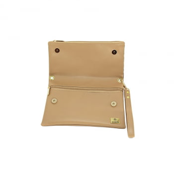 Bolsa Transversal Clutch Creme Nuance