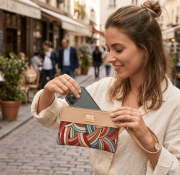 Kit Bolsa Saco 2 Peças Creme Milão