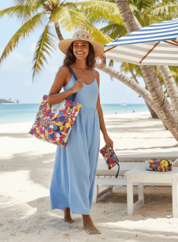 Kit Bolsa Sacola 3 Peças Florida Kit Bolsa Sacola 3 Peças Florida